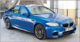  ?? Graeme Fletcher, Postmedia News ?? Besides those 560 ponies in the twin-turbocharg­ed 4.4-litre eight, there’s also 500 pound-feet of torque and, between the two, the BMW M5 can seriously warp the time/speed continuum, writes David Booth.