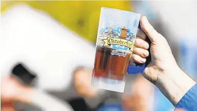  ?? MORNING CALL FILE PHOTO/THE MORNING CALL ?? Beverages you can get at the 10th annual Oktoberfes­t include Yuengling Oktoberfes­t, Hofbräu and more.