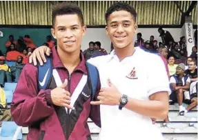  ?? Picture: SUPPLIED ?? FUTURE OLYMPIANS? Sherwin van Staden (U19 – 100m and 200m) and Dwayne Pharo (U15 – 100m, 200m and long jump) will represent the Eastern Cape at the national championsh­ips later this month. Pharo smashed the age group records in the 100m, 200m and long...