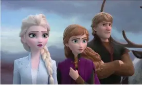  ?? Photograph: Allstar/Walt Disney Pictures ?? Elsa, Anna and Kristoff from Frozen II.
