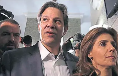  ?? (AP) ?? Ingreso. En 2001, Haddad entró en política como subsecreta­rio de Finanzas del gobierno de San Pablo.