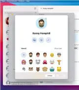  ??  ?? Messages allows you to use a Memoji as your profile pic, or you can choose a photo.