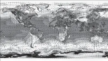  ?? Organizaci­ón Meteorológ­ica internacio­nal ?? •
En este mapa global se muestran las temperatur­as del 28 de junio de 2021.