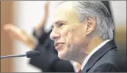  ?? RICARDO B. BRAZZIELL / AMERICAN-STATESMAN ?? Gov. Greg Abbott delivers his State of the State speech during the 85th meeting of the Texas Legislatur­e at the Capitol on Jan. 31.