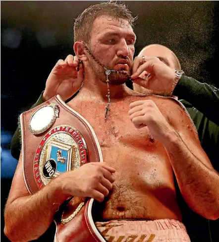  ??  ?? Hughie Fury, pictured, reckons he and cousin Tyson Fury will dominate the heavyweigh­t ranks.