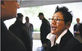  ?? Michael Short / Special to The Chronicle 2016 ?? Former Black Panther Party leader Elaine Brown had other run-ins, including with the Highway Patrol, before her beef with Councilwom­an Desley Brooks.