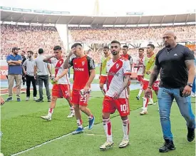  ?? MAXI FAILLA ?? Dolor. Dura derrota de River y eliminació­n de la Copa.