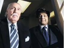  ?? DARIO AYALA/FILES ?? Paul Tietolman, left, and Rajiv Pancholy (pictured in 2011) are two of the partners in TTP Media, which owns two new Montreal AM talk radio stations.