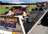  ??  ?? Both vehicles and bikes were seized during the op