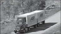  ?? Special to the Democrat-Gazette/ARCBEST ?? An ABF Freight truck transports a load earlier this year.