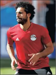  ?? Isithombe: REUTERS ?? ISILOMO somdlali we-Egypt, uMohamed Salah, okubhekwe ukuthi sidlale uma isitholene neRussia namuhla