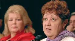  ?? REUTERS ?? Norma McCorvey, right, better known as the Jane Roe of the Roe vs Wade case.