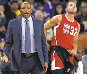  ?? Scott Strazzante / The Chronicle ?? Los Angeles Clippers coach Doc Rivers, who had been the team’s president of basketball operations, lost his executive position but will still be running the show from the bench.
