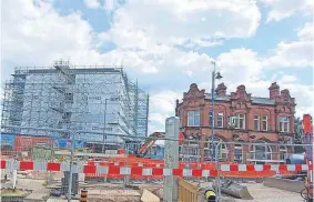  ?? ?? Work to renovate Curzon Street Railway Street Station, left, has ‘paused’