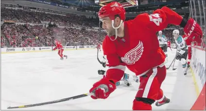  ?? DAVE REGINEK/ NHLI VIA GETTY IMAGES ?? The Detroit Red Wings have given Todd Bertuzzi a two- year, $ 2.2- million- per- year contract extension that will take him to age 39.