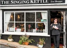  ??  ?? Owning The Singing Kettle is the culminatio­n of years of wanting to run tearooms, for current owner Angie Lesbirel.