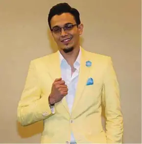  ?? SHAHRIL BADRI SAALI
PIC BY MOHAMAD ?? Erwin Dawson at the Media Prima Television Networks Screenings 2018 at The Majestic Hotel Kuala Lumpur recently.