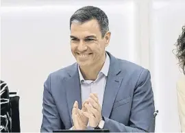  ?? R d  g  J me ez / EFE ?? Pedro Sánchez presidió ayer la reunión de la ejecutiva del PSOE