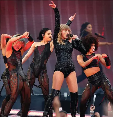  ?? PICTURE: STEVE HUMPHREYS ?? On song:Taylor Swift on stage during her Reputation Tour at Croke Park, just one of the events that attracted 700,000 fans last year