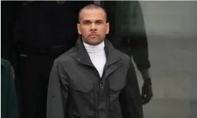  ?? Photograph: Emilio Morenatti/AP ?? Dani Alves leaves jail in Sant Esteve Sesrovires, near Barcelona, after paying €1m bail. He had been in jail since he was arrested in January 2023.
