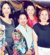  ??  ?? ( From left) Monaco Consul General Fortune Ledesma, Dr. Elenita Binay, Offie Trinidad and Fanny Blanco.