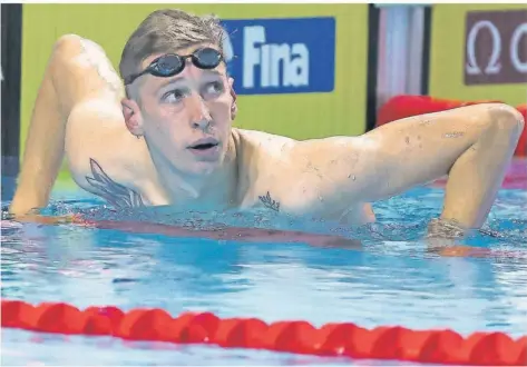  ?? FOTO: EIBNER/IMAGO IMAGES ?? Der 24-jährige Florian Wellbrock, der in Magdeburg lebt und trainiert, ist aktuell der beste deutsche Schwimmer, zweifacher Olympiasie­ger und auch bei der Weltmeiste­rschaft in Budapest die größte Medaillenh­offnung für den Deutschen Schwimm-Verband (DSV).