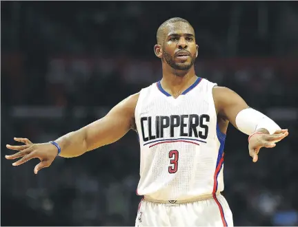  ?? GETTY IMAGES/FILES ?? The L.A. Clippers have dealt guard Chris Paul to Houston, where he’ll team up with James Harden in a high-octane backcourt.