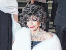  ?? FOTO: DPA ?? Gab schon mit neun Jahren ihr Bühnendebü­t: Joan Collins.