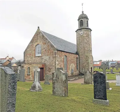  ?? Picture: Kris Millar. ?? The vandals struck at Elie Parish Church sometime last week.