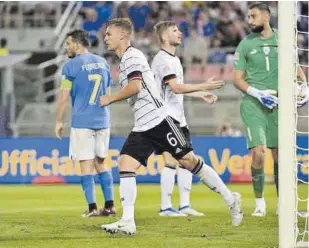  ?? //AFP ?? Germanos e italianos empataron en el primer partido de la Nations