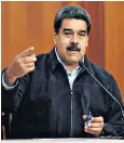  ??  ?? Venezuelan President Nicolas Maduro’s country is in a state of economic collapse