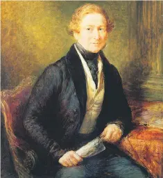  ??  ?? John Linnell’s 1838 portrait of Sir Robert Peel, accused by Disraeli of copying the Whigs