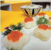  ??  ?? The organic Chongming Rice can be used for a wide range of dishes, including steamed rice and sushi.