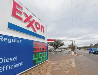  ?? Irwin Thompson / Associated Press ?? Las year’s period of expensive gas is expected to be reflected in huge earnings as Big Oil companies report their year-end financial performanc­e in the coming days.