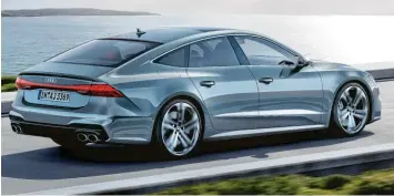  ?? Foto: Audi AG ?? Ein Bild von einem großen Coupé: der Audi S7 Sportback TDI. mächtigen S7 aus dem Stand heraus auf die Sprünge. Die Reaktionsz­eit beträgt 250 Millisekun­den, die Maximallei­stung sieben Kilowatt, die Höchstdreh­zahl 70000 Touren pro Minute. Daraus resultiert eine beliebig wiederholb­are Boost-Option, die gerade bei niedrigen Drehzahlen kleine Wunder wirkt.