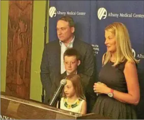  ?? SARATOGIAN FILE PHOTO ?? This photo from 2017 shows the Moser family during an event at Albany Medical Center.