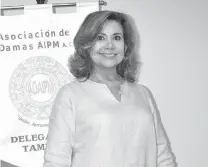  ?? ARCHIVO SILVIA RANGEL / ?? Elva
Rodríguez, presidenta del Comité de Damas de la AIPM