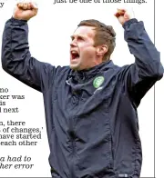  ??  ?? Joy: but Deila had to discuss another error