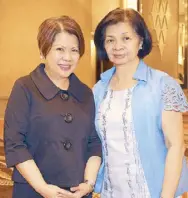  ??  ?? Tourism Undersecre­tary Ma. Victoria Jasmin and Department of Foreign Affairs acting Secretary Laura del Rosario.