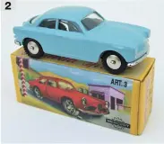 ??  ?? 2 Alfa Giulietta Sprint: the first model in the new Hachette replica collection, offered at only 3.99 Euros to attract interest to the rest of the series. 2