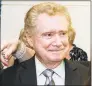  ?? Hearst CT Media file photo ?? Regis Philbin