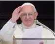  ?? Foto: dpa ?? Papst Franziskus hat sich zum Familien bild der Kirche geäußert.