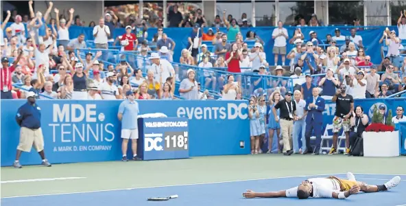  ?? [ „USA Today“, Sports] ?? Den Bad Boy übermannen die Gefühle: Nick Kyrgios.