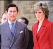  ??  ?? The late Diana Princess of Wales and Prince Charles visit a church on April 23, 1985 in Florence, Italy
genuinely shocked by some of the baser comments, in particular the Prince’s tampon reference. ‘It’s just sick,’ she said repeatedly.”
The 1989...