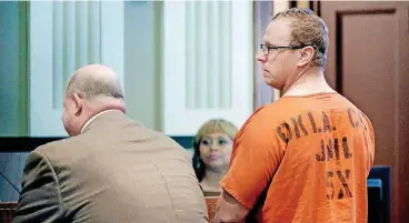  ?? OKLAHOMAN] [PHOTO BY JIM BECKEL, THE ?? Oklahoma City police Sgt. Keith Patrick Sweeney appeared in court Wednesday for a bond hearing.