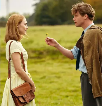  ??  ?? lOve BlOssOms On Chesil Beach is the first time Ian McEwan has written a screenplay for an adaptation of one of his own books.