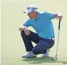  ?? GREGORY SHAMUS/GETTY IMAGES ?? Padraig Harrington shot 4-under 67 Thursday in the Bermuda Championsh­ip.