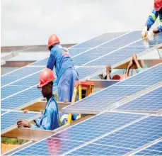  ?? ?? Tanganda has invested in solar plants with a combined capacity of 4,4 megawatts to complement national grid supply. (File Picture)