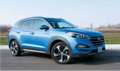  ??  ?? The third generation Hyundai Tucson for 2016 is bigger, more spacious inside and also more stylish.