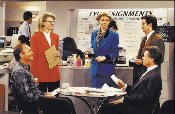  ?? CBS ?? The idea of woman as center of her own universe got its network TV kick-start from “Murphy Brown” in the late 1980s, Joy Press asserts.